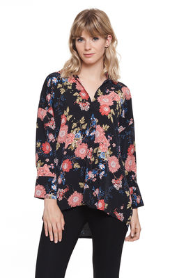 Camisa de flores mujer Chrysan Shirt Garnet - Foto 3