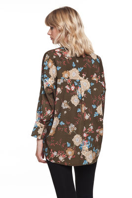 Camisa de flores mujer Chrysan Shirt Garnet - Foto 5