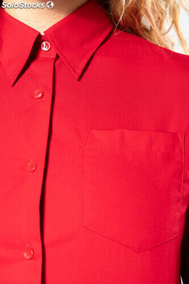Camisa de senhora de manga comprida em popeline tratamento fácil - Foto 5
