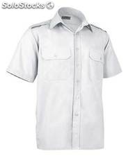 Camisa de trabajo manga corta, 65% poliéster 35% algodón 120grs.