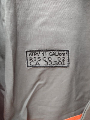 Camisa Eletricista Risco 2 NR 10 Uniforme Usado (lote de 06 peças) tamanho G - Foto 3
