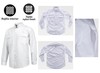 Camisa laboral manga larga color blanco con rejilla interior