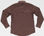 Camisa laboral manga larga entallada para señora color marrón - Foto 3