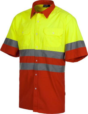 Camisa manga corta rojo/amarillo alta visibilidad - Foto 4