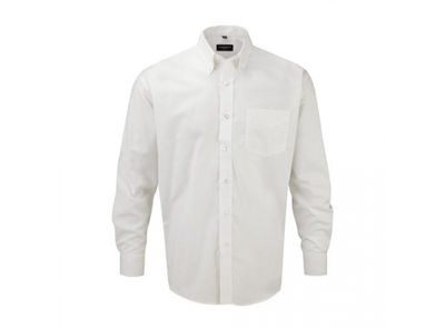 Camisa Manga Larga Oxford Hombre - 70% Algodón / 30% Poliéster