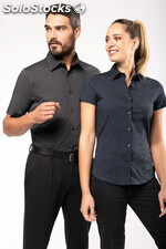 Camisa stretch manga corta hombre