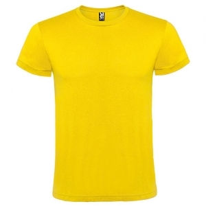 Camiseta adulto algodon amarillo