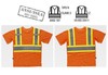Camiseta alta visibilidad homologada manga corta naranja A.V./amarillo A.V.