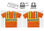 Camiseta alta visibilidad homologada manga corta naranja A.V./amarillo A.V. - 1