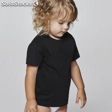 Camiseta Negra Manga Corta para Bebés - Prenda de algodón 100%, cómoda,  Suave, cálida y Tacto Agradable (12 Meses): .es: Moda