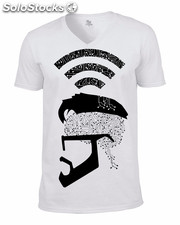 Camiseta Cuello en V Cabeza Wifi