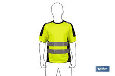 Camiseta de Alta Visibilidad | Tallas de la S a la XXXL | En Color Amarillo y