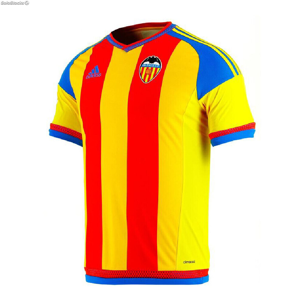 Camiseta Fútbol de Manga Corta Hombre Valencia CF 2015/2016 Rojo