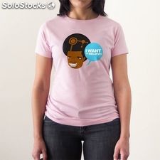 Camiseta de mujer serigrafiada NUEVA