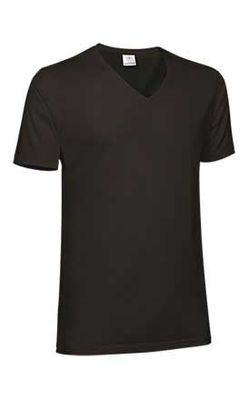 Camiseta Fit 100% algodón cuello pico amplio. - Foto 3