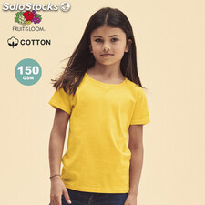 Camiseta fruit of the loom niña 15O gr colore