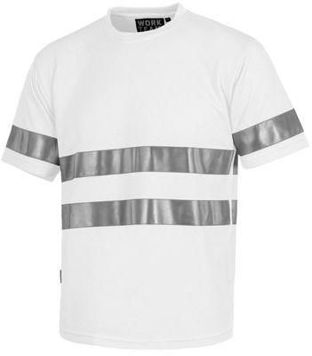 Camiseta manga corta blanca con cintas reflectantes - Foto 2