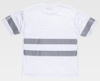 Camiseta manga corta blanca con cintas reflectantes - Foto 4