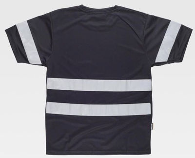 Camiseta manga corta negra con cintas reflectantes - Foto 4