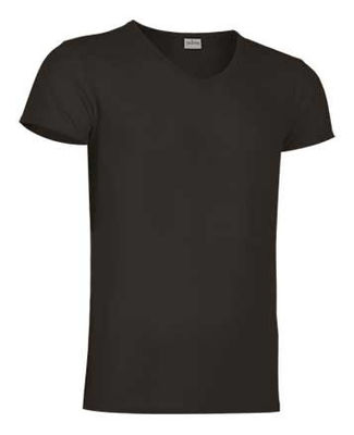 Camiseta Tight elástica cuello pico 90% algodón 10% elastano - Foto 4