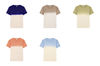 Camiseta unisex bicolor con efecto lavado