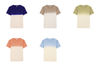 Camiseta unisex bicolor con efecto lavado
