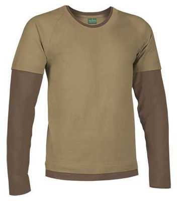 Camiseta únisex bicolor manga larga 100% algodón Denver - Foto 3