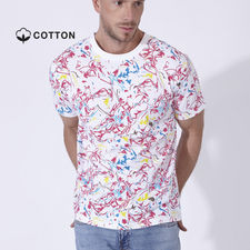 Camiseta unisex con estampado en colores vivos