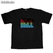 Camisetas Electronicas, LED&#39;s funcionan con Pilas, se mueven con sonido