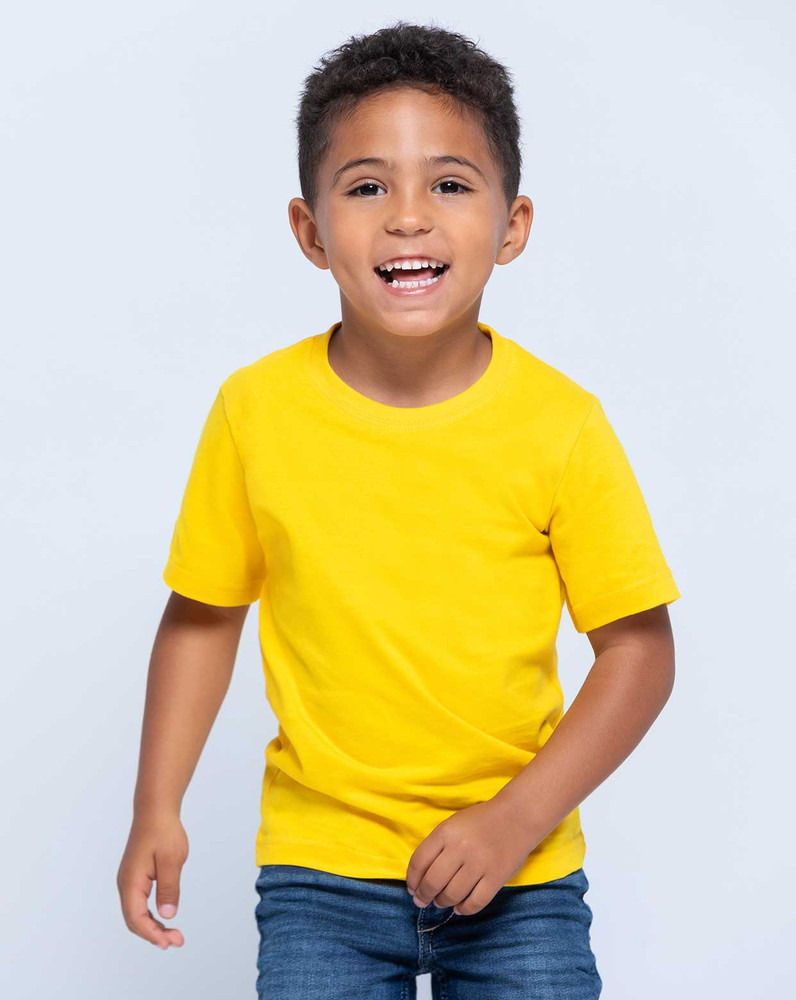 Camiseta premium niño amarilla