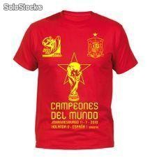 Camisetas Recordatorias ESPAÑA Campeona del Mundo 2010