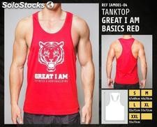 Camisetas sin Mangas - great i am basics red