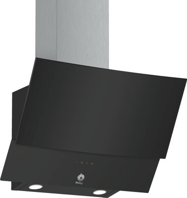 Campana decorativa Balay 3BC565GN | Cristal Negro | 60cm | Máx. 593 m³/h | 67 dB