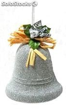 Campana glitter decorada 21CM plat