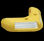 Canalizador vial bumerang amarillo o verde de 10 cm de alto con 02 reflejantes - 1