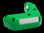 Canalizador vial bumerang amarillo o verde de 14 cm de alto con 02 reflejantes - Foto 2