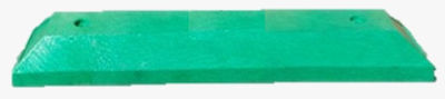 Canalizador vial en polietileno amarillo o verde 81 cm largo con hito 66 cm alto - Foto 5