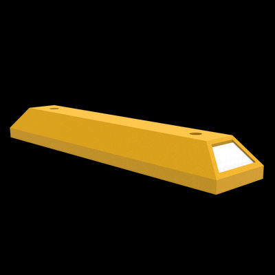 Canalizador vial en polietileno amarillo o verde de 81 cm de largo
