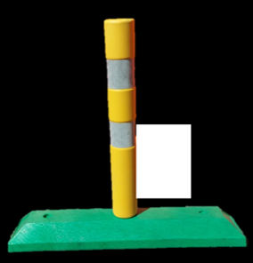 Canalizador vial en polietileno amarillo o verde de 81 cm de largo - Foto 3