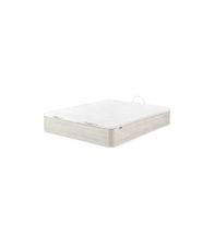 Canape abatible Global de Sonpura madera acabado blanco artico tapa tapizada.,