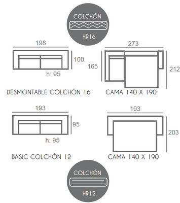 Canapé-lit économique modèle Bruni - Photo 4