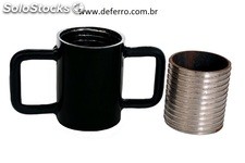 Caneca p Pontalete metalico Tubos de 38 mm