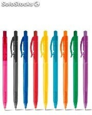 caneta colorida translúcida personalizada