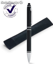 caneta esferográfica personalizada com ponteira touch - brindes personalizados