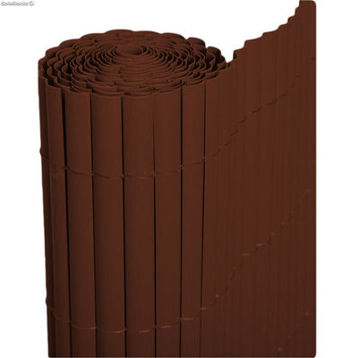 Cañizo PVC Chocolate de media caña. Rollo 1x3 metros