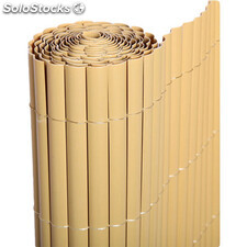 Cañizo PVC de media caña (Bambú). Rollo 1,5x3m