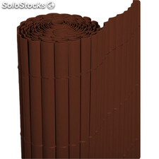 Cañizo PVC de media caña (Chocolate). Rollo 1,5x3m