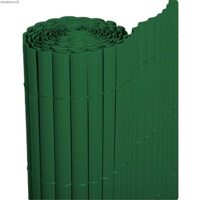 Cañizo PVC de media caña (Verde). Rollo de 1x3 metros