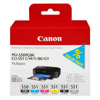 Canon pgi-550PGBK / cli-551 Pack ahorro (original)