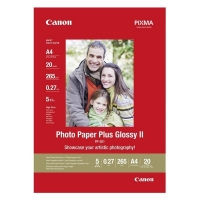 Canon PP-201 Papel foto Glossy Plus II | 265 gramos | A4 | 20 hojas